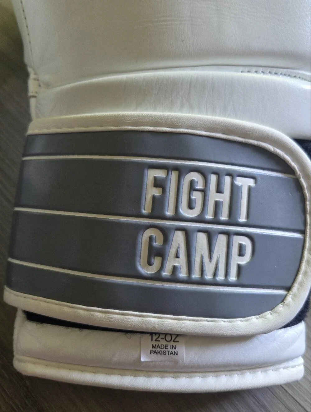 Fight Camp Boxing Gloves Small 12 oz. White Leather EUC